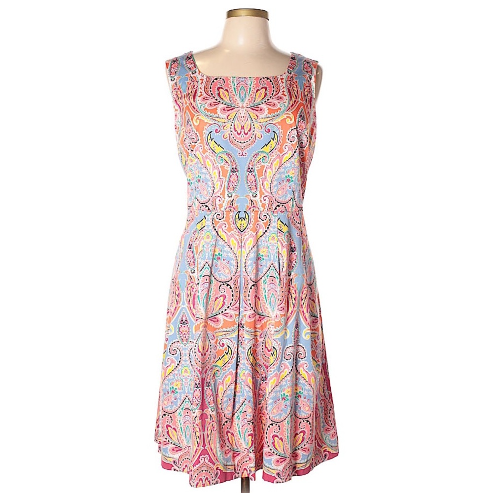 Bright print dress